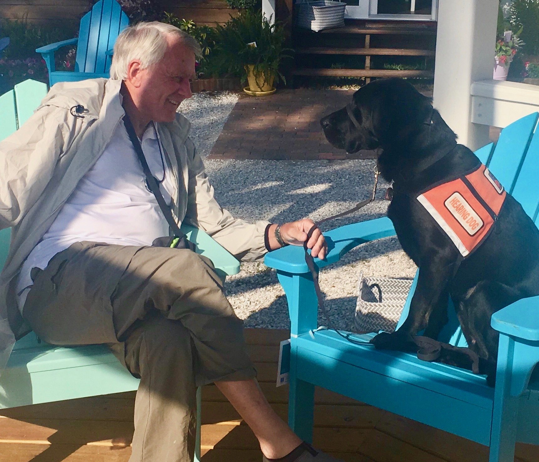 Will and Hearing Dog Digby