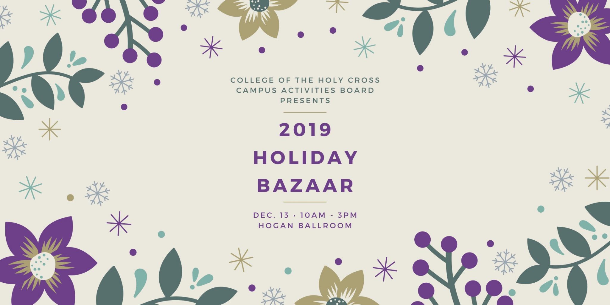 Holy Cross Holiday Bazaar Flyer