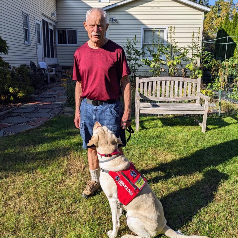 Dennis + Service Dog for Hearing Nalton